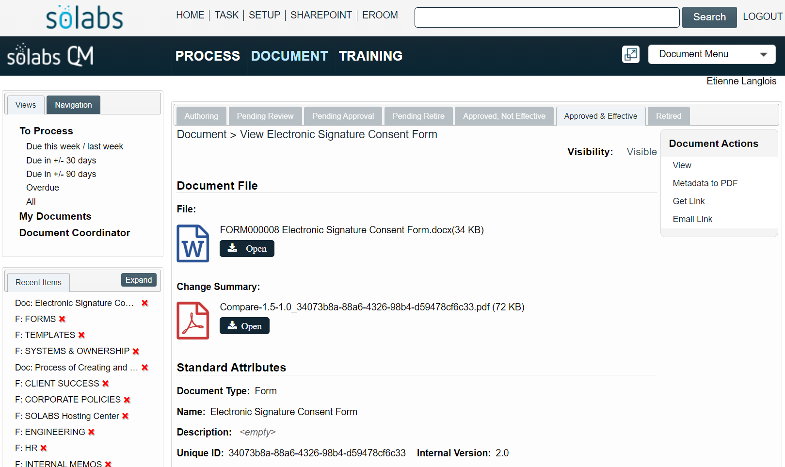 screenshot of SOLABS QM10